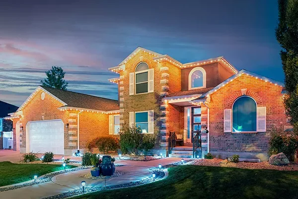 Completed residential lighting project